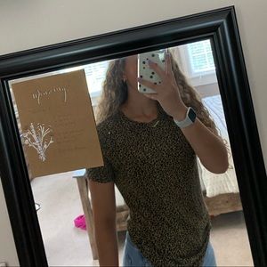 old navy cheetah print tee